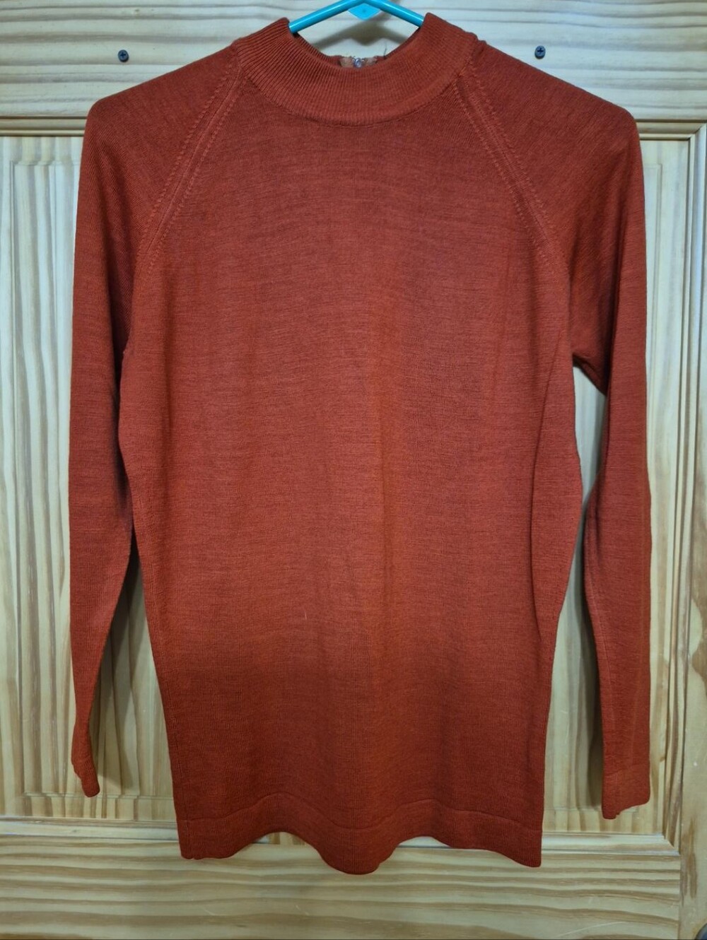 Vintage Glenayr Kitten 100% Pure Virgin Wool Rust Sweater Made in Canada